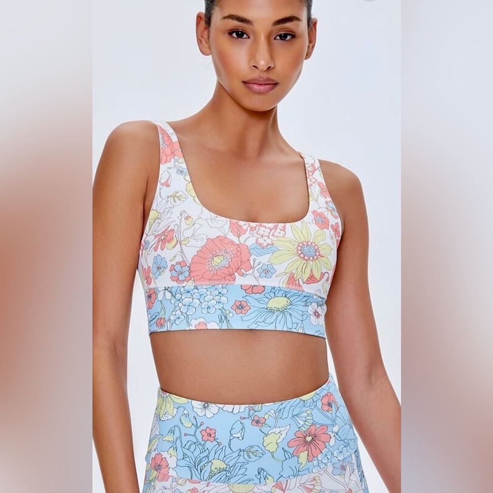 NWOT F21 Floral Sports Bra S